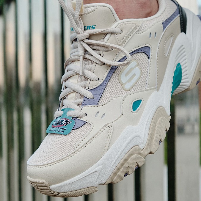 Кроссовки женские Skechers Stamina V2 The Rise Up Natural/Purple
