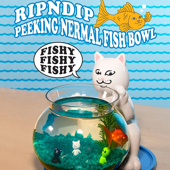 Аквариум RIPNDIP Peeking Nermal Fish Bowl White