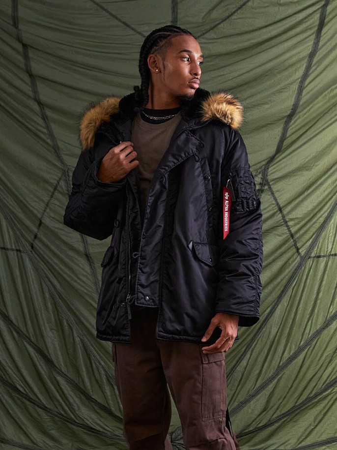 Мужская куртка парка Alpha Industries Heritage N-3B Parka Black