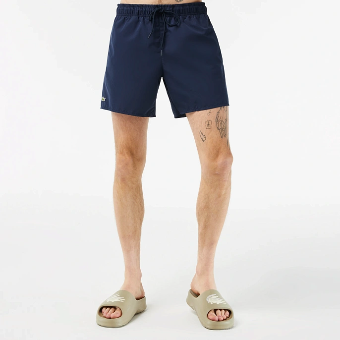 Шорты Lacoste Lightweight Monochrome Swim Trunks Navy Blue/Green