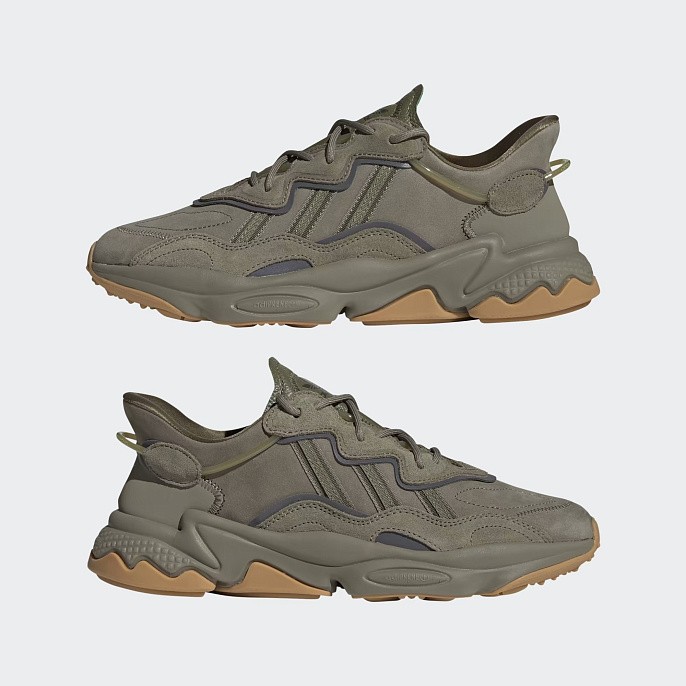 Кроссовки мужские adidas Originals Ozweego Grey/Legend Earth/Raw Khaki