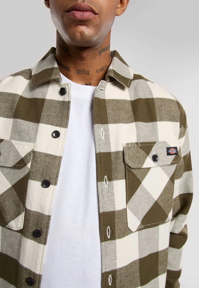 Рубашка Dickies Sacramento Shirt Egret