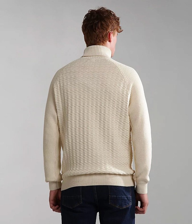 Свитер Napapijri Trondheim Turtle Neck Knitwear Ivory