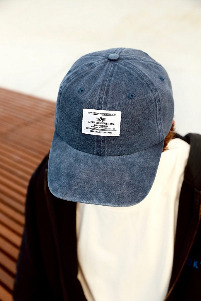 Кепка Alpha Industries Battlewash Cap Replica Blue