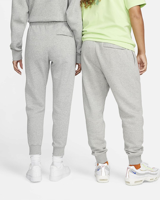 Брюки спортивные Nike Sportswear Club Fleece Dark Grey Heather/Matte Silver/White