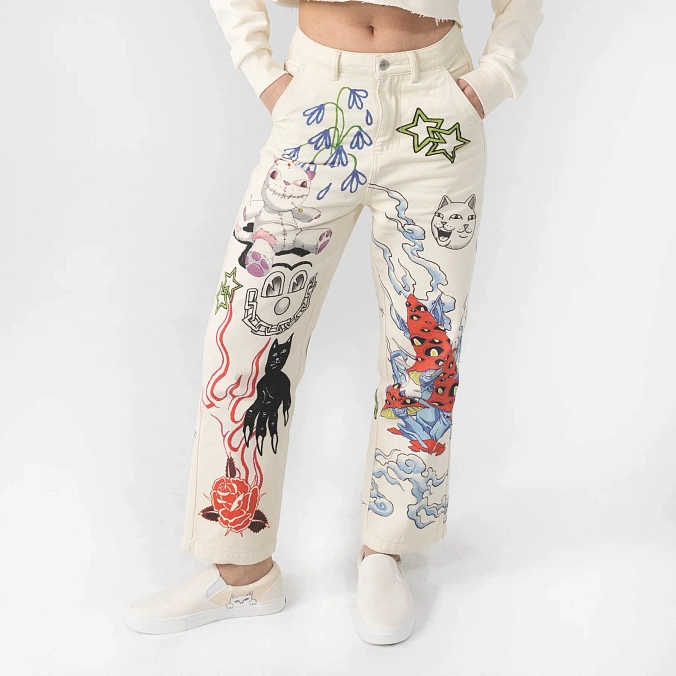 Брюки RIPNDIP Travis Pants Off White