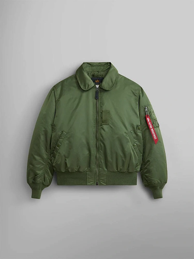 Куртка бомбер мужская Alpha Industries B-15 Heritage Sage