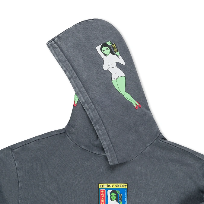Толстовка RIPNDIP Nerms Cans Hoodie Charcoal Vintage Wash