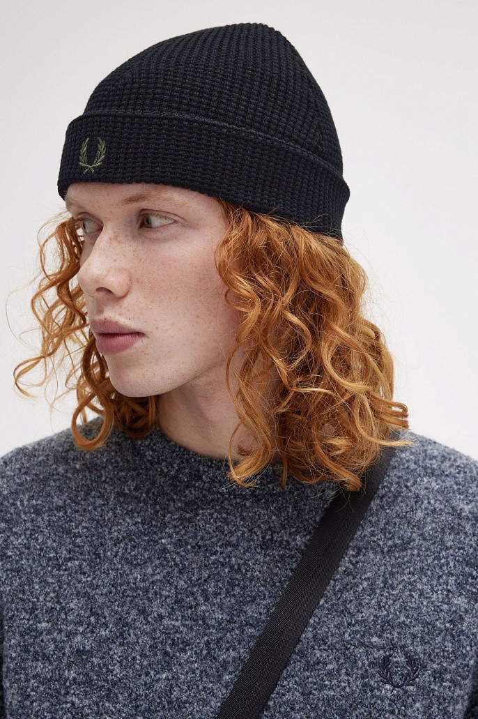 Шапка Fred Perry Waffle Knit Beanie