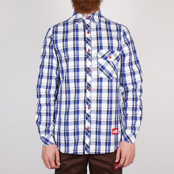 Рубашка SKILLS Check Shirt Light Blue