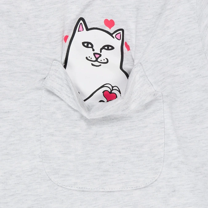 Футболка RIPNDIP Nermal Loves Pocket Tee Ash Heather