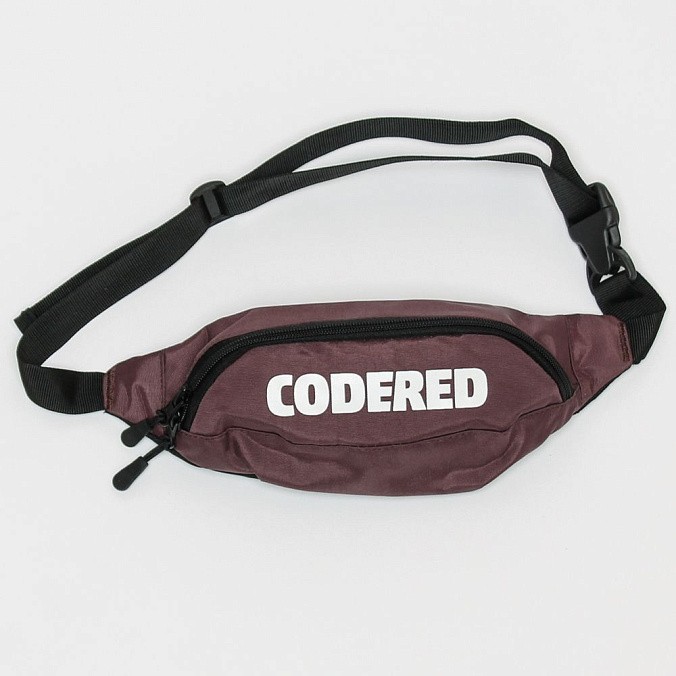 Сумка CODERED Hip Bag Logo Коричневая