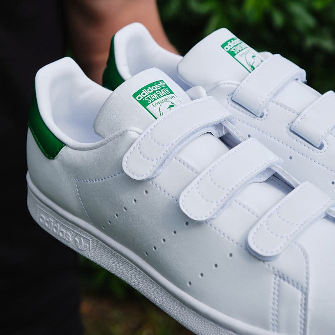 Кеды мужские adidas Originals Stan Smith Cloud White/Cloud White/Green