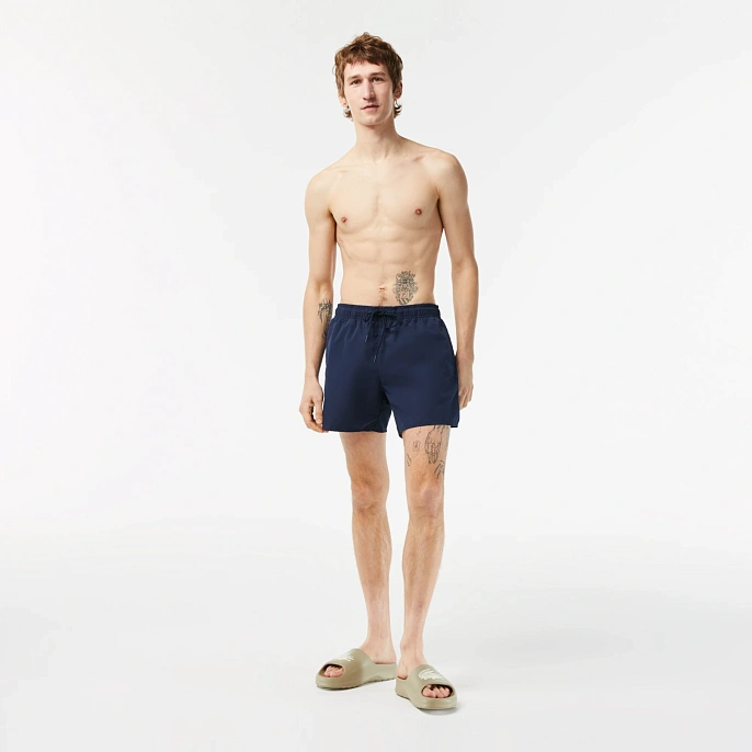 Шорты Lacoste Lightweight Monochrome Swim Trunks Navy Blue/Green