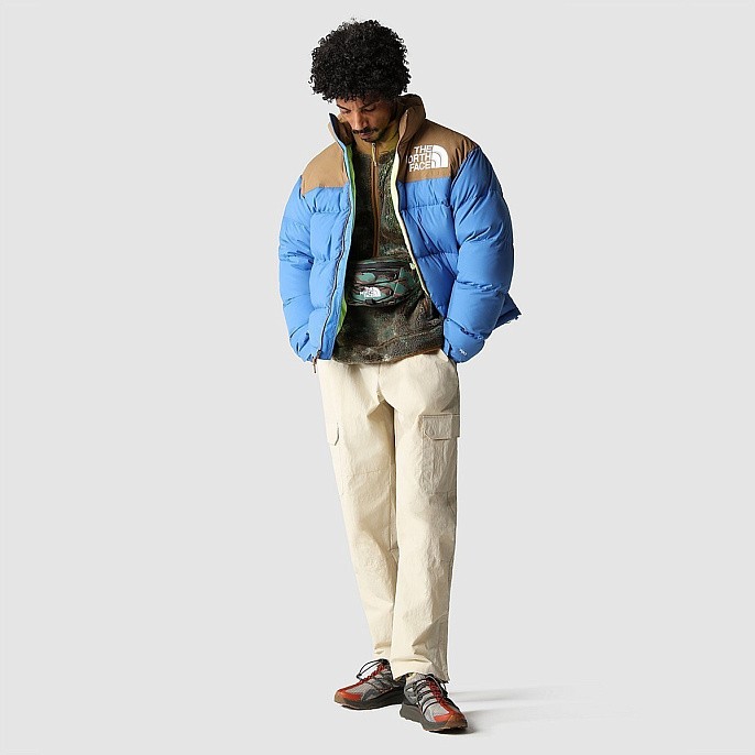 Пуховик мужской The North Face '92 Low-Fi Hi-Tek Nuptse Jacket Super Sonic Blue/Utility Brown