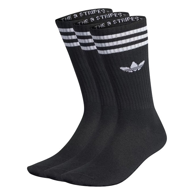 Носки adidas Originals Solid Crew Black (набор 3 пары)