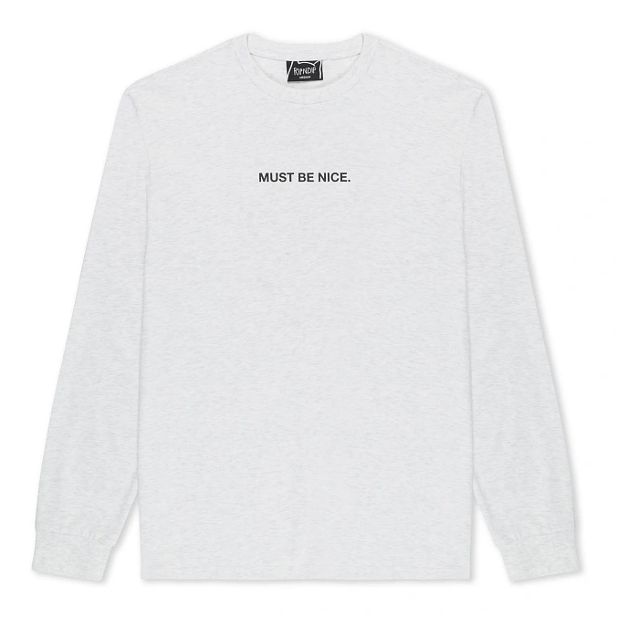 Лонгслив RIPNDIP Must Be Nice Long Sleeve Ash Heather