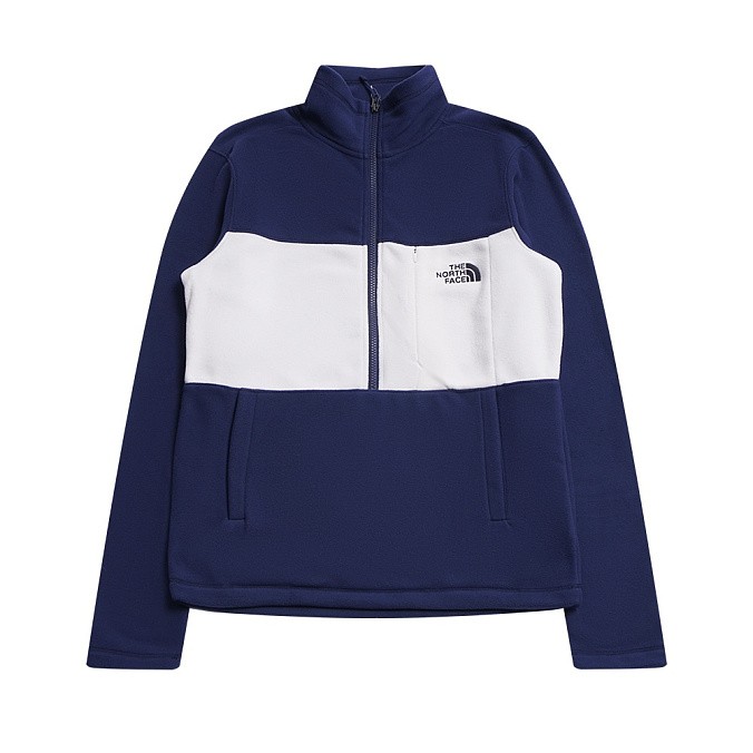 Толстовка The North Face M Blocked 1/4 Zip Montague Blue  / Vintage White