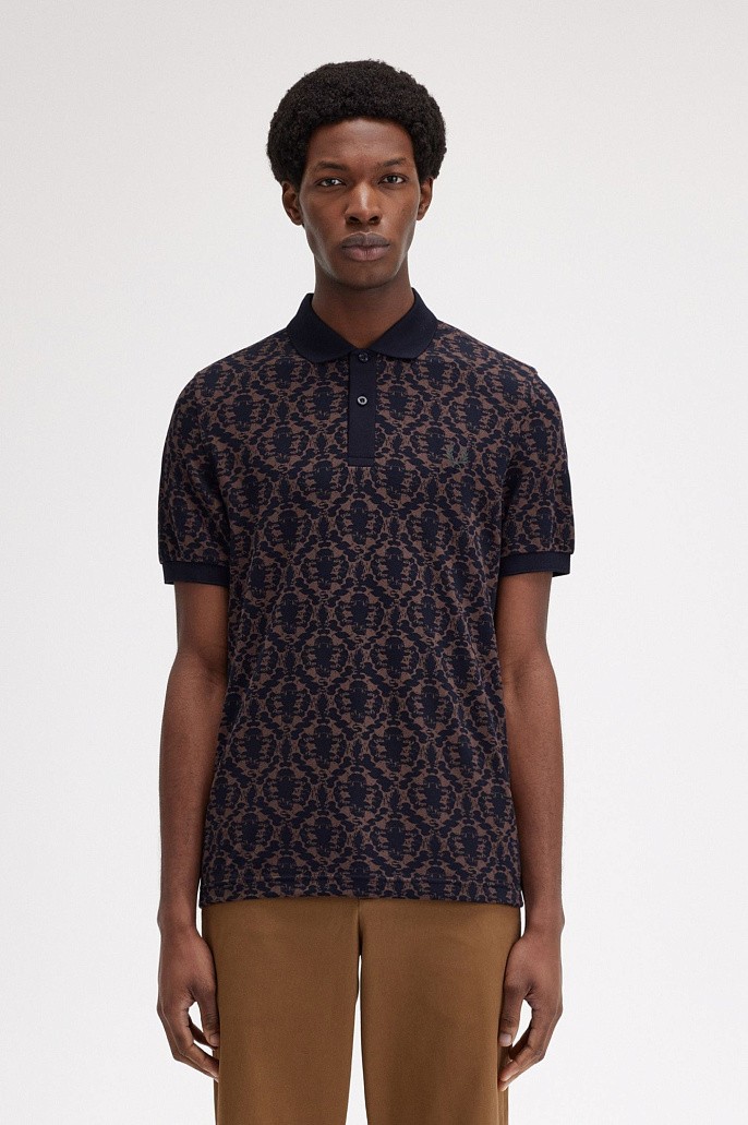 Рубашка поло мужская Fred Perry Ink Blot Print Fred Perry Shirt