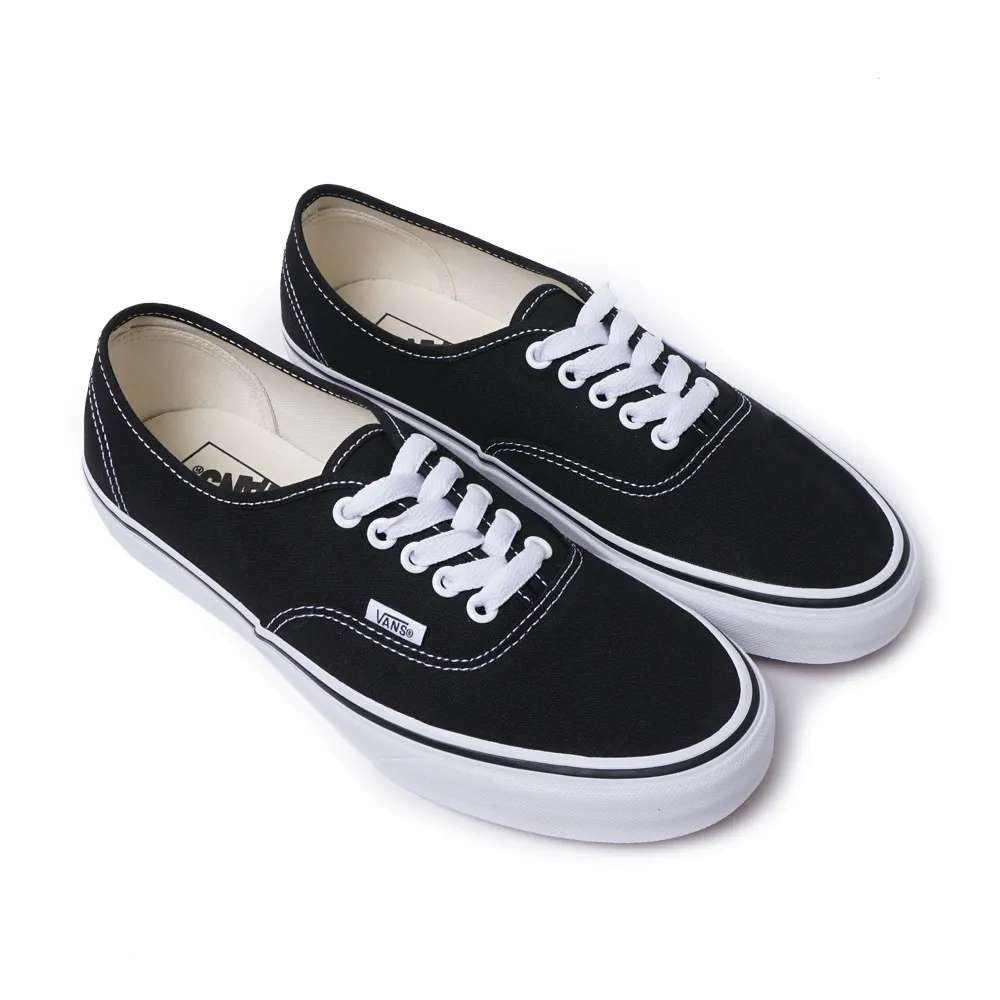 Vans authentic black sale black