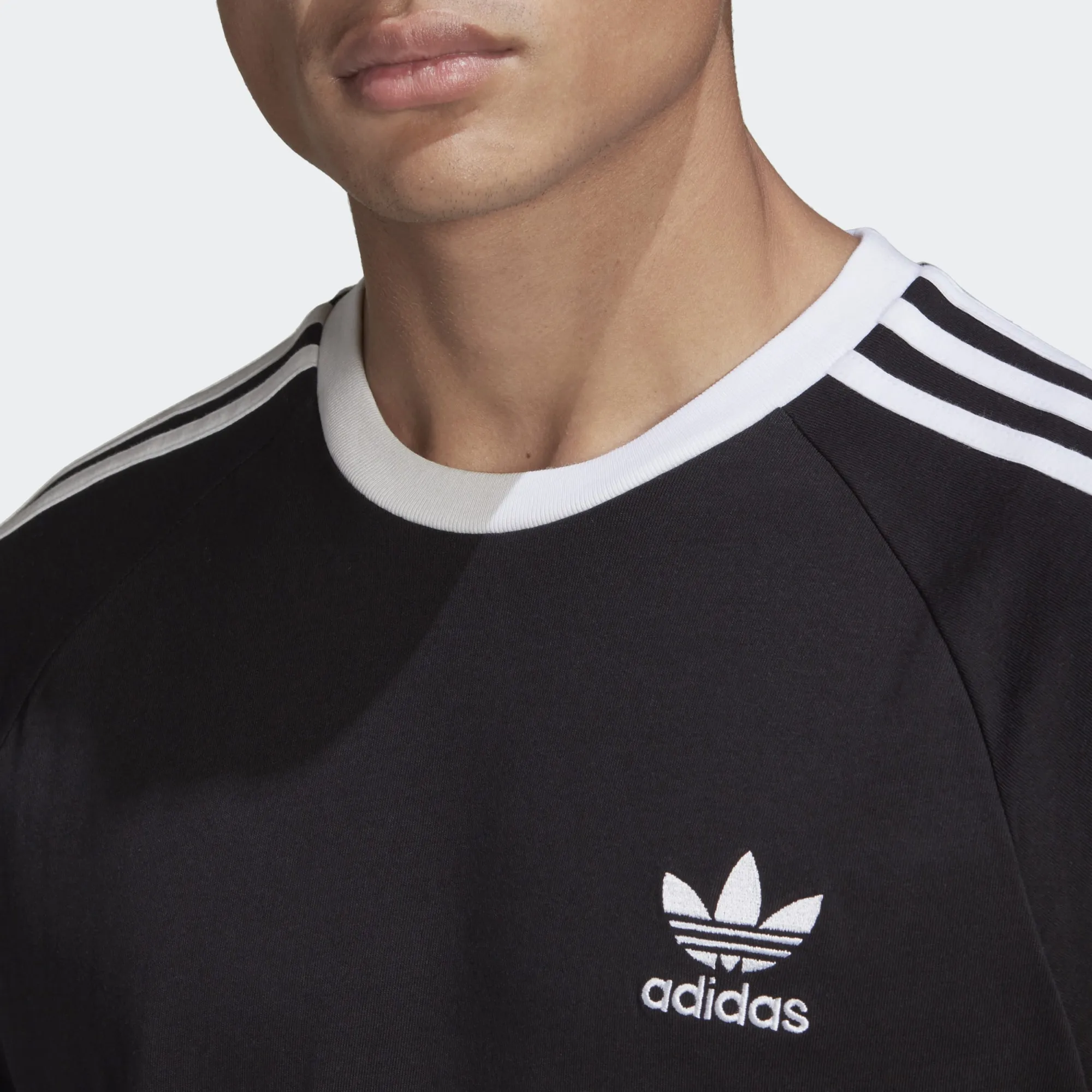 Adidas 3 cheap stripes black