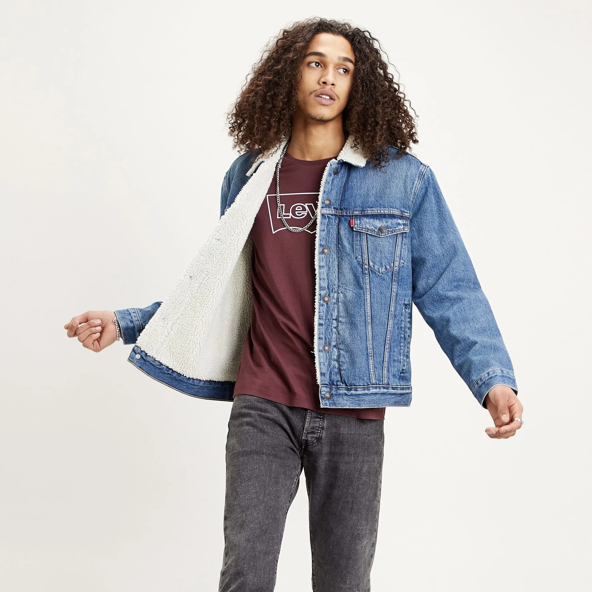 Levis coach sale sherpa trucker