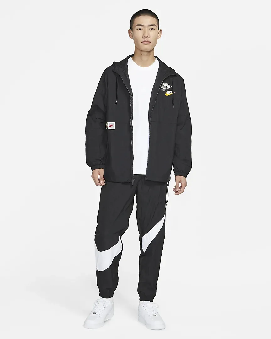 Nike black cheap woven jacket