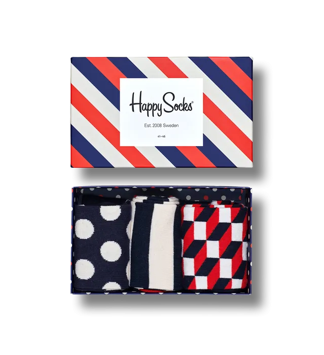 Набор носков Happy Socks Classic Stripe Gift Box