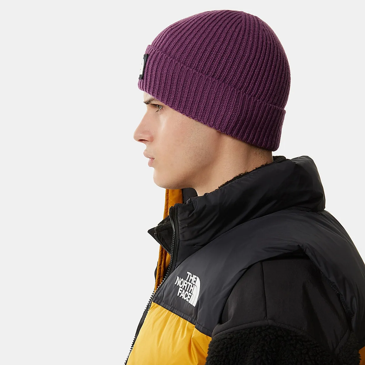 The north face shop logo box cuffed