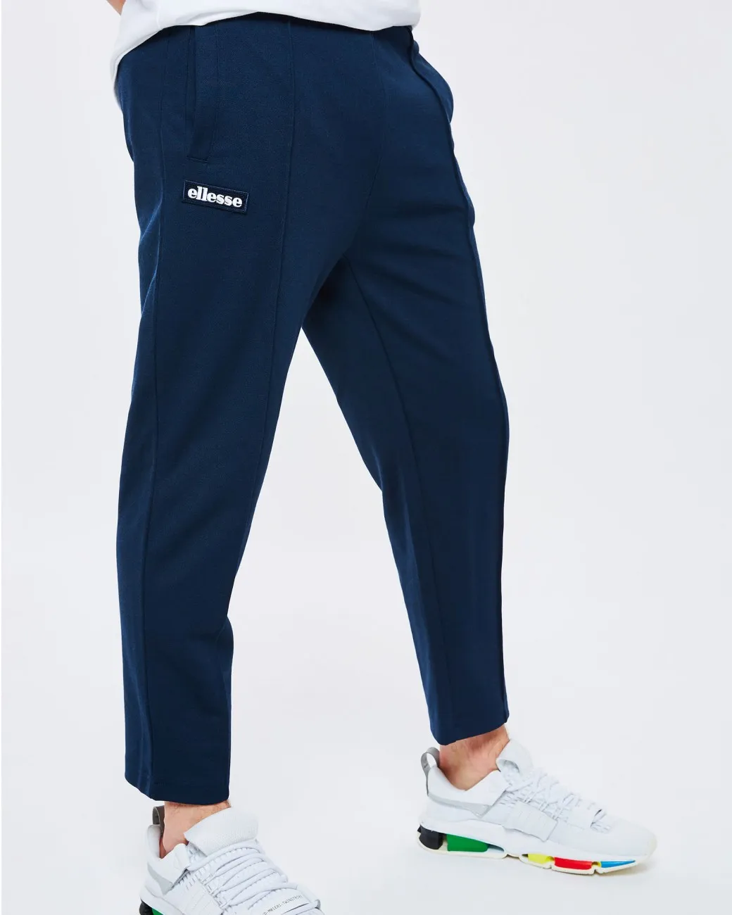 Ellesse navy panel shell 2025 track pants