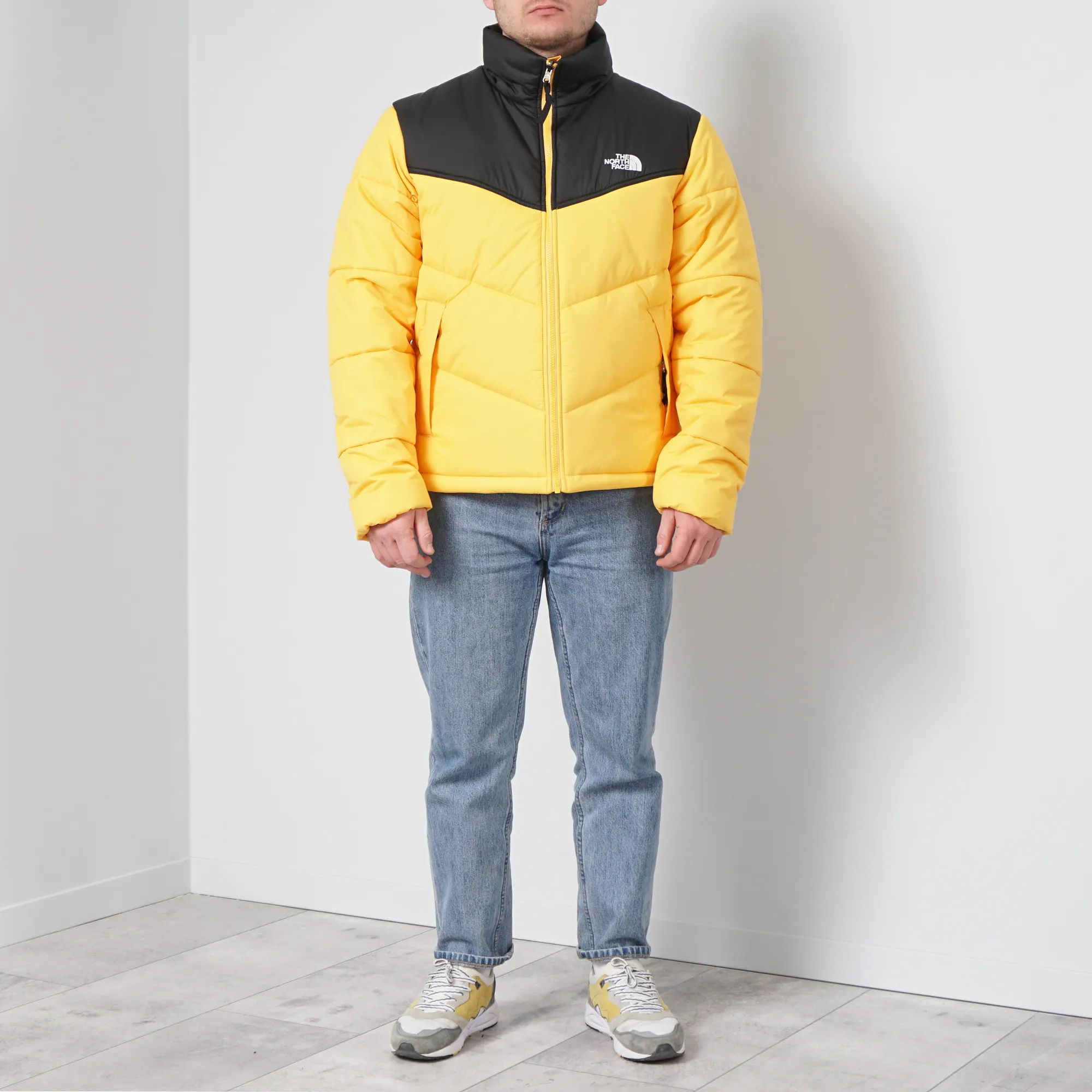 Yellow black north 2025 face jacket